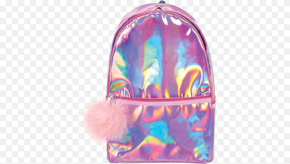 Picture Of Pink Holographic Backpack Pink Holographic Backpack, Bag Free Transparent Png