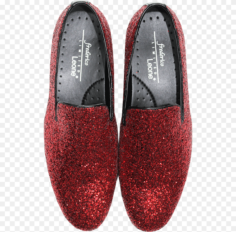 Picture Of Red Sparkle Shoe Slip On Shoe, Clothing, Footwear, Sneaker, Glitter Free Png Download