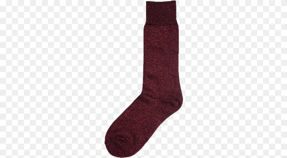 Picture Of Red Sparkle Sock Uniqlo Maroon Socks, Clothing, Hosiery Png