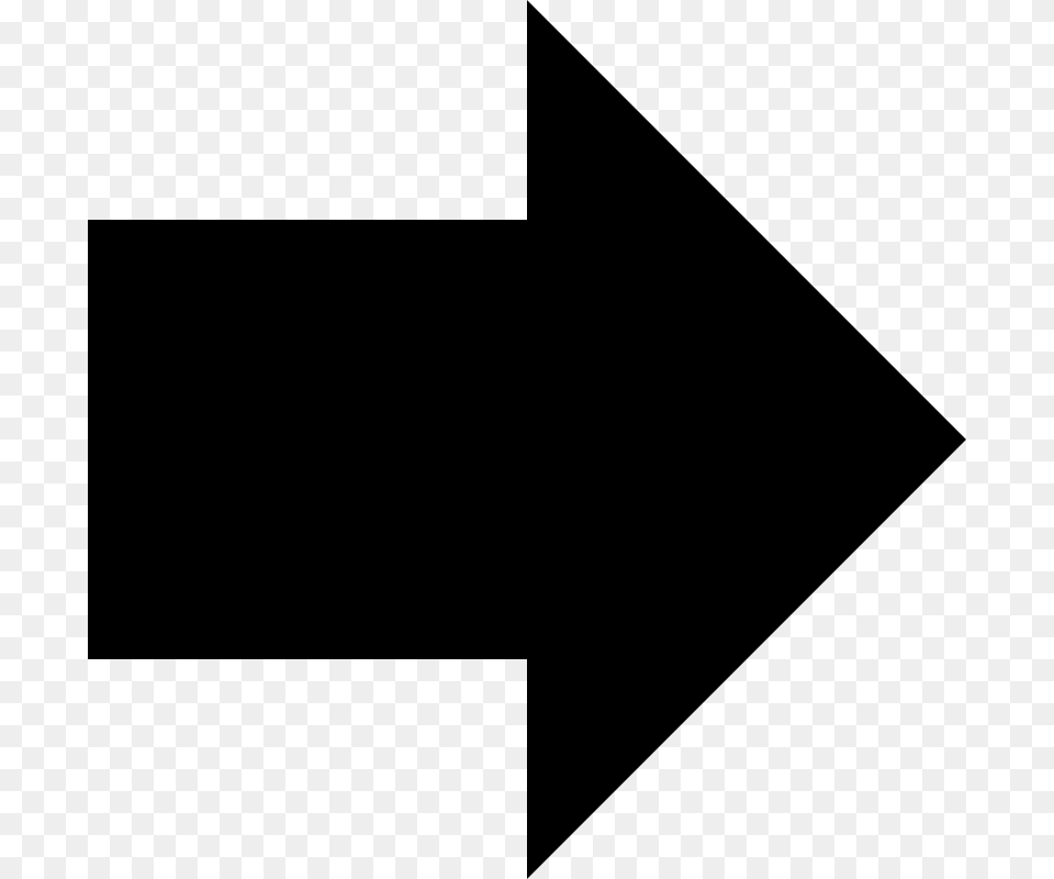 Picture Of Right Arrow, Gray Free Png