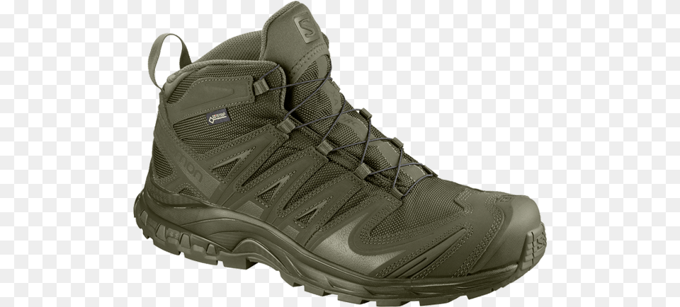 Picture Of Salomon Xa Forces Mid Gtx Ranger Greenranger Salomon Forces New 2018, Clothing, Footwear, Shoe, Sneaker Free Png