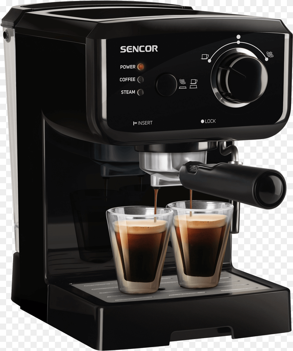 Picture Of Sencor Espresso Machine Sencor Ses 1710bk Espresso, Cup, Beverage, Coffee, Coffee Cup Png Image