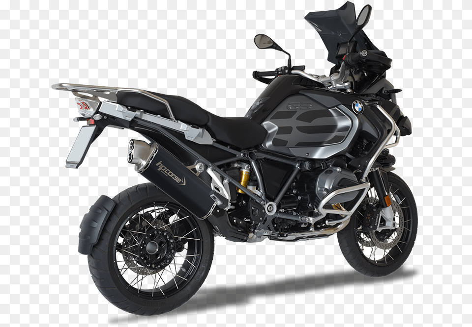 Picture Of Silencer 4 Track R Black Bmw Gs1200 2018 Hp Corse Gs, Machine, Spoke, Wheel, Vehicle Png Image