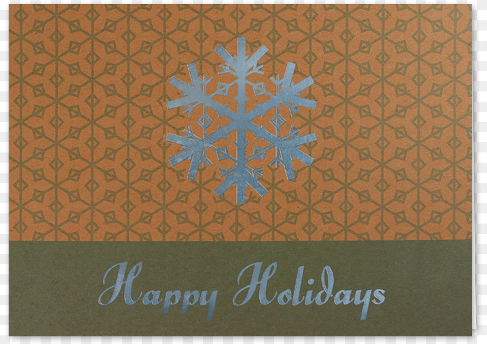 Picture Of Silver Snowflake Greeting Card, Nature, Outdoors, Snow, Pattern Free Png Download
