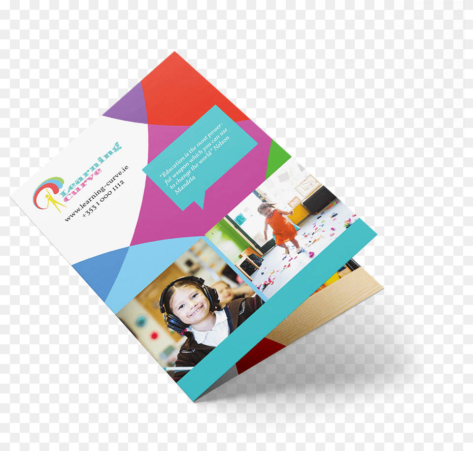 Picture Of Single Folded Leaflet Printing Graphic Design, Advertisement, Poster, Child, Female Free Png Download