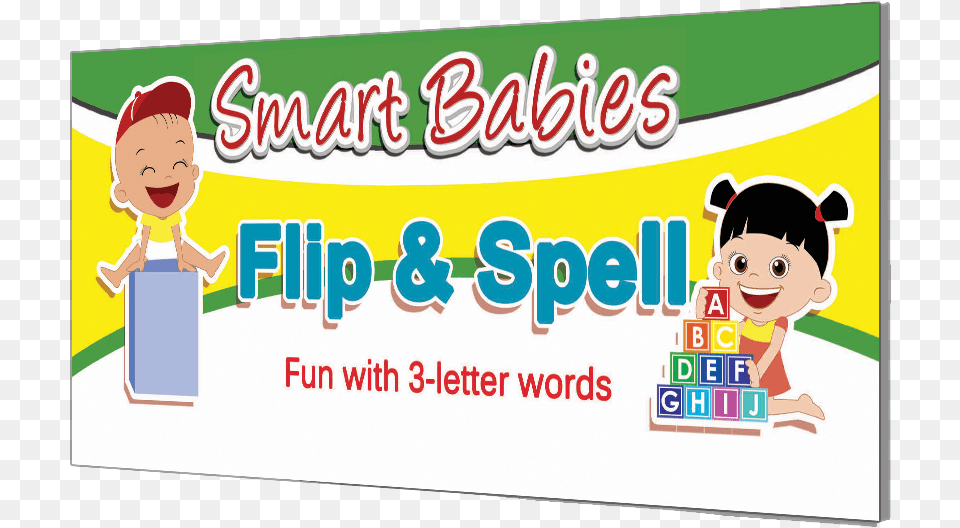 Picture Of Smart Babies Flip Amp Spell, Baby, Person, Face, Head Free Png Download