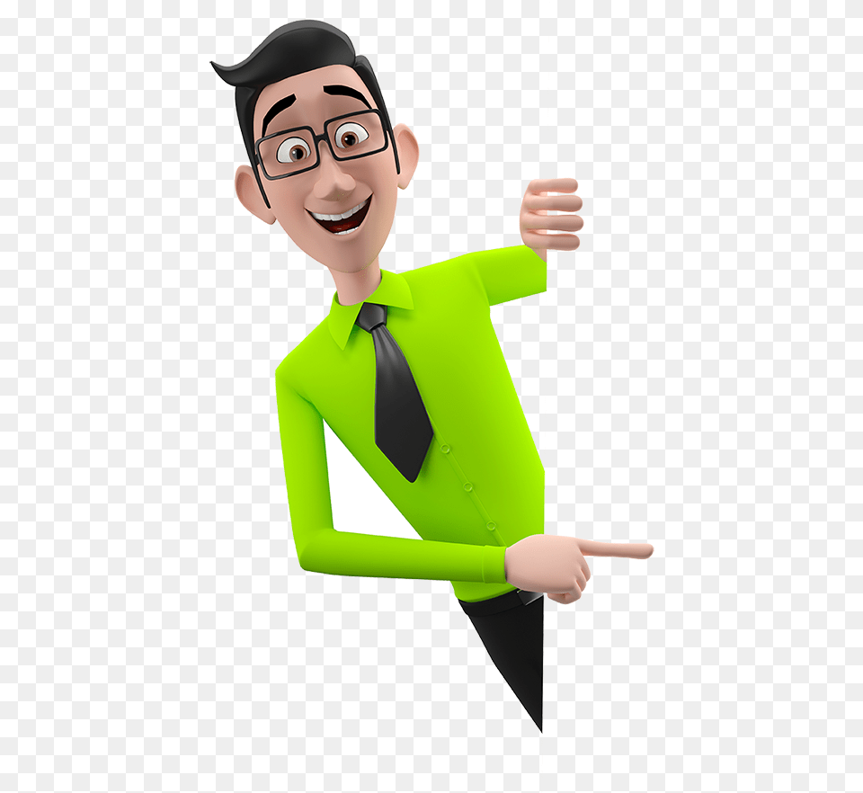 Picture Of Teacher 3d Cartoon Character, Accessories, Tie, Sleeve, Person Free Png Download