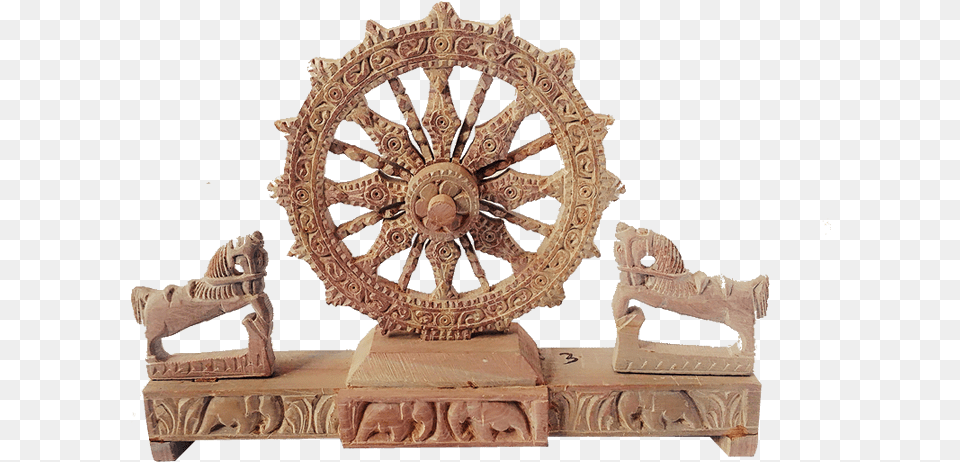 Picture Of The Amazing Odisha Handicrafts Konark Wheel, Machine, Archaeology, Bronze, Wood Free Png Download