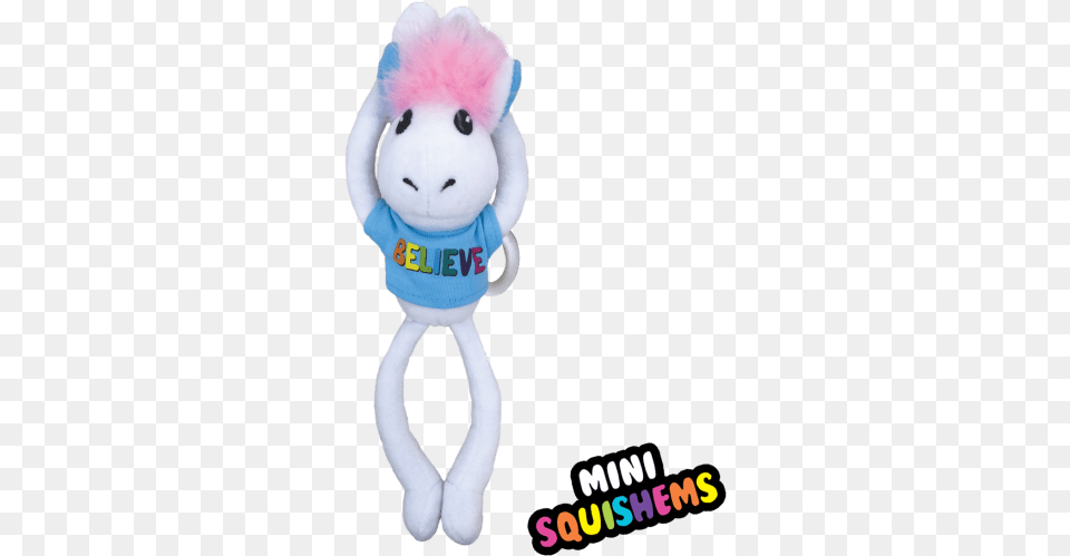 Picture Of Unicorn Believe Hangin39 Buddy Squishem Unicorn, Plush, Toy Free Png Download
