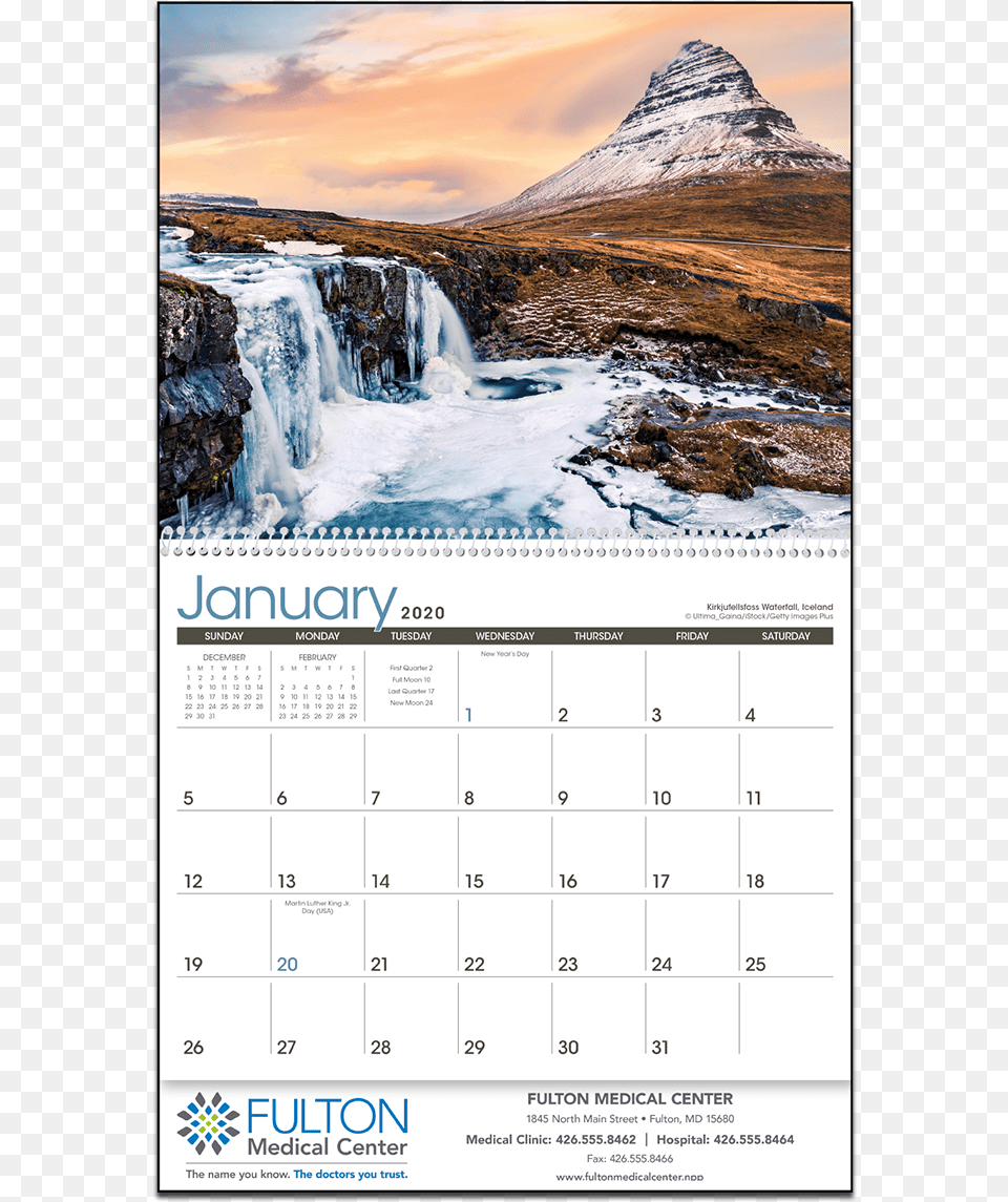 Picture Of Waterfalls Wall Calendar Kirkjufellsfoss Game Of Thrones, Text Free Png