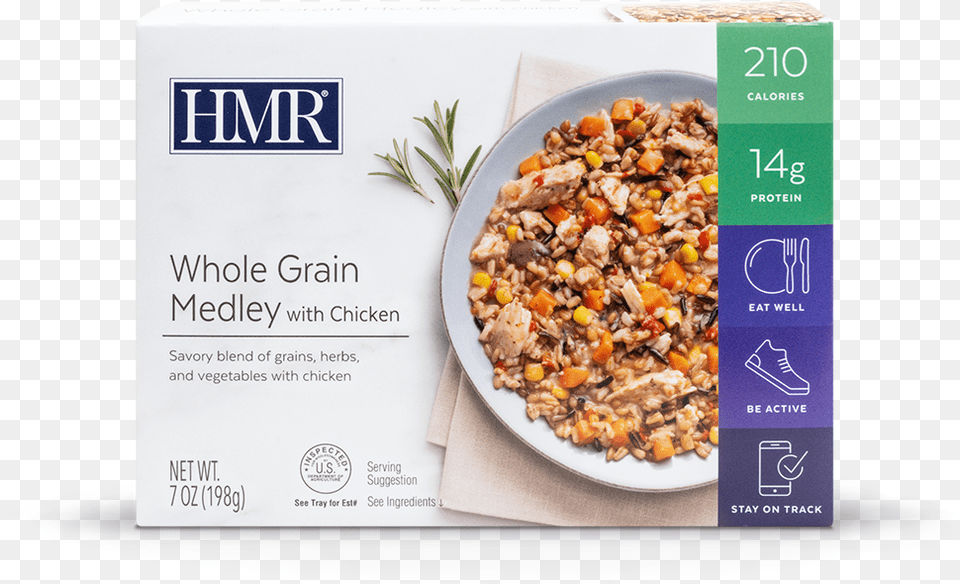 Picture Of Whole Grain Medley With Chicken Hmr Diet, Food, Lunch, Meal, Bean Free Transparent Png