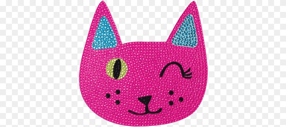 Picture Of Winking Cat Rhinestone Decals Frankie39s On The Park, Accessories, Pattern, Home Decor, Handbag Free Png