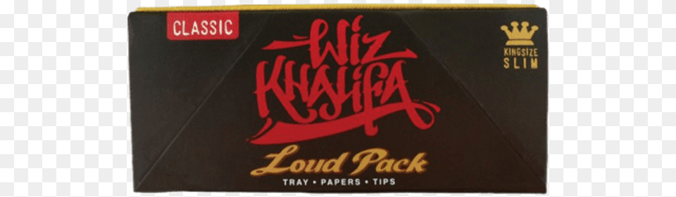 Picture Of Wiz Khalifa Loud Pack King Size Slim Transparent Rolling Paper, Text, Blackboard Free Png