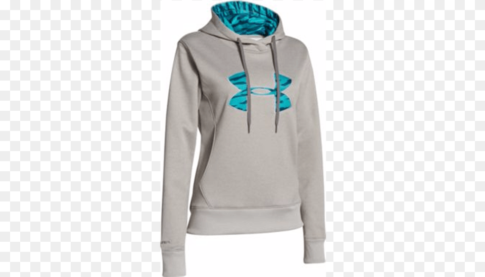 Picture Of Women39s Under Armour Storm Armour Fleece Under Armour Women39s Big Logo Applique Hoodie Blue, Clothing, Knitwear, Sweater, Sweatshirt Png Image