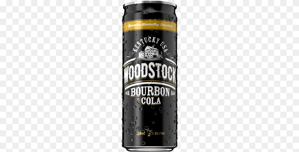 Picture Of Woodstock Bourbon 250ml 12 Pack Cans Bourbon And Cola Can, Alcohol, Beer, Beverage, Lager Png Image