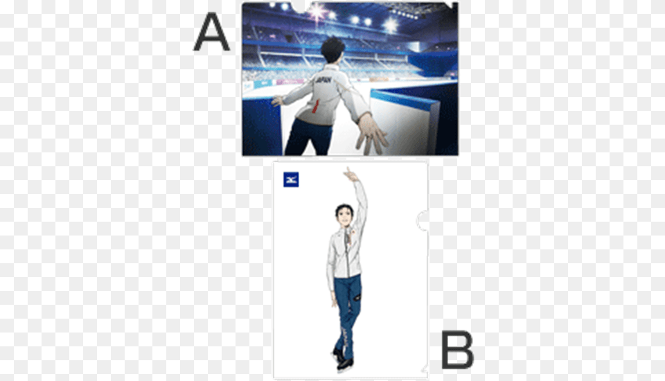 Picture Of Yuri On Ice X Mizuno Sports Brand 2018 Olympics Mizuno Yuri On Ice, Sleeve, Shirt, Long Sleeve, Clothing Png