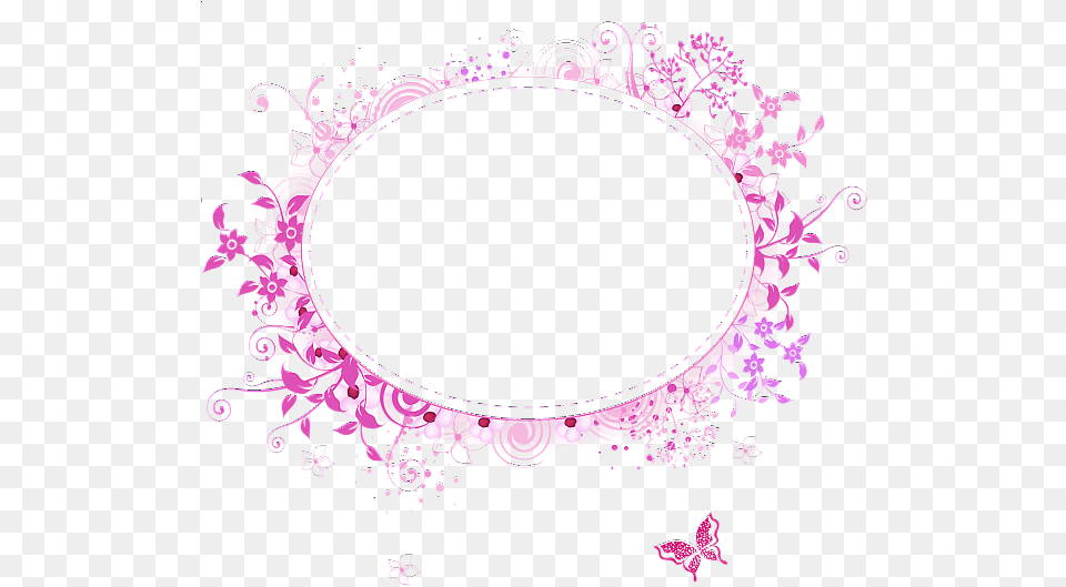 Picture Photo Frame Images Frame Transparent Pink Circle, Art, Graphics, Oval, Purple Free Png Download