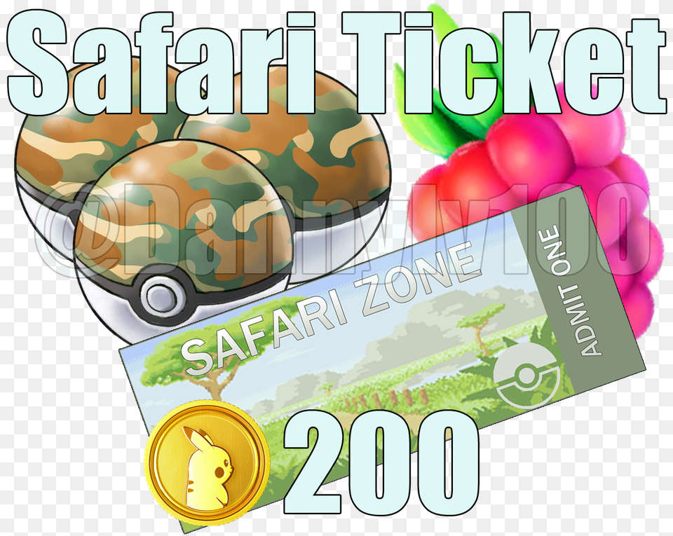 Picture Pokemon Safari Zone Ticket, Advertisement, Poster Free Transparent Png