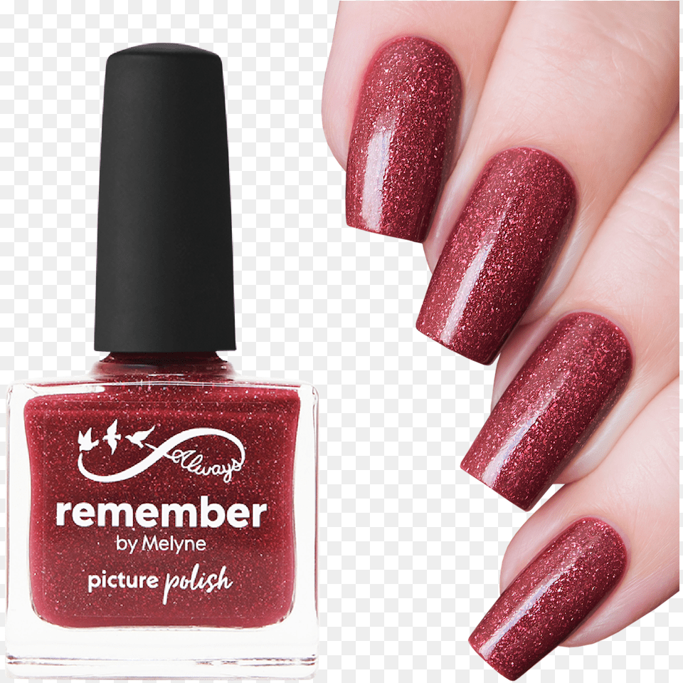 Picture Polish Remember Holographic Nail Polish Nail, Cosmetics, Lipstick, Bottle, Perfume Free Png Download