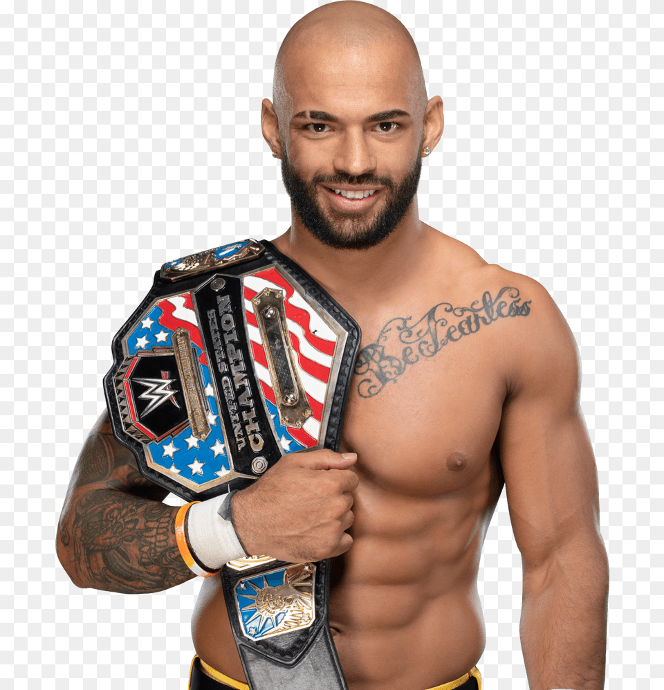 Picture Ricochet United States Championship, Tattoo, Skin, Person, Adult Png Image