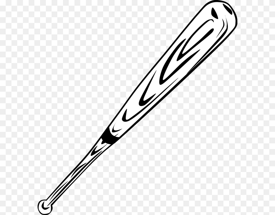 Picture Royalty Baseball Cricket Baseball Bat Clipart Black And White, Baseball Bat, Sport, Blade, Dagger Free Png Download