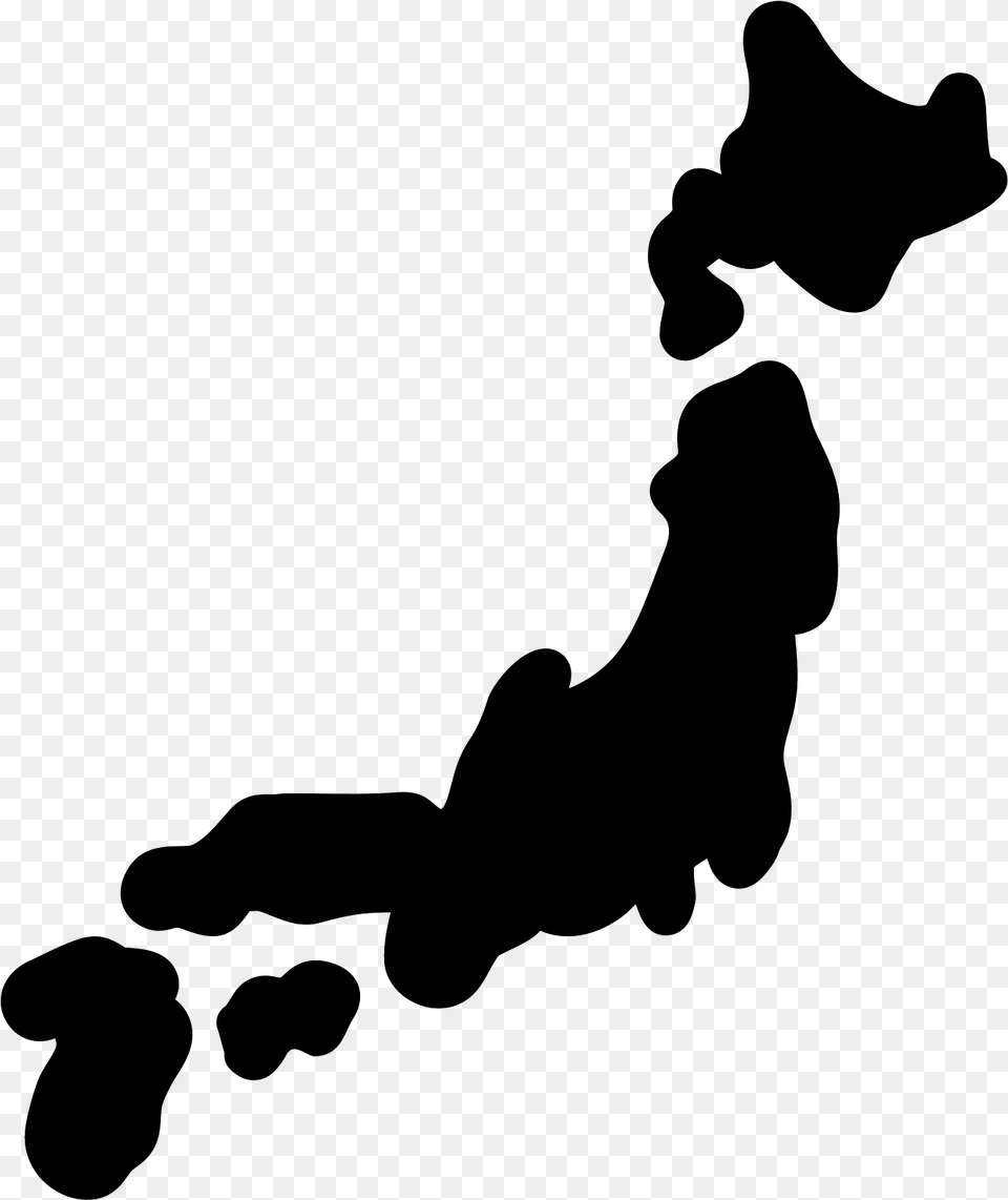 Picture Royalty Free Library Map Silhouette At Getdrawings Japan, Gray Png