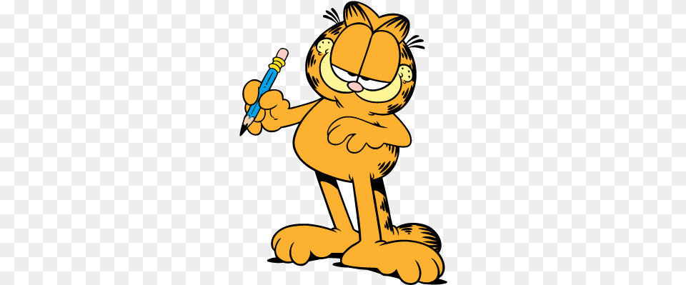 Picture Royalty Library Professor Garfield Garfield39s Book Of Cat Names, Cartoon, Baby, Person Free Png