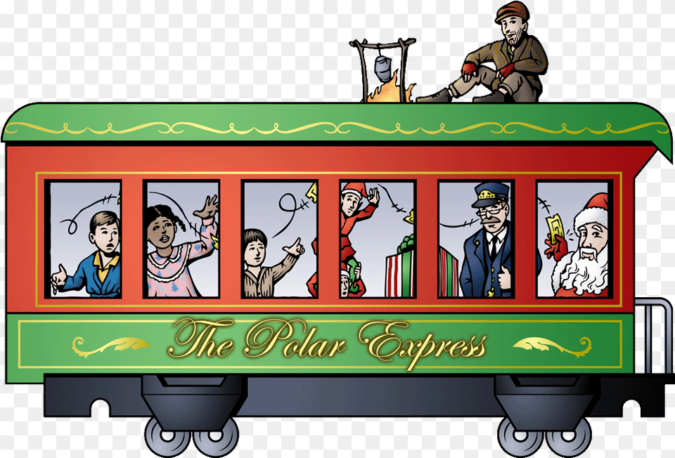 Picture Royalty Stock Cartoon Christmas By Jay Polar Express Train Animation, Publication, Book, Comics, Baby Free Transparent Png