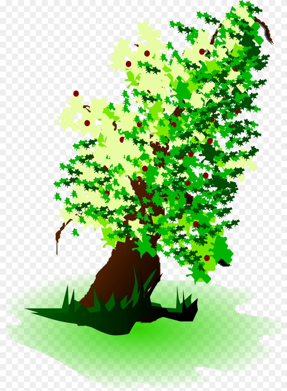 Picture Royalty Free Stock Clipart Apple Tree Big Clipart Fruit Tree Paint, Vegetation, Green, Leaf, Plant Png