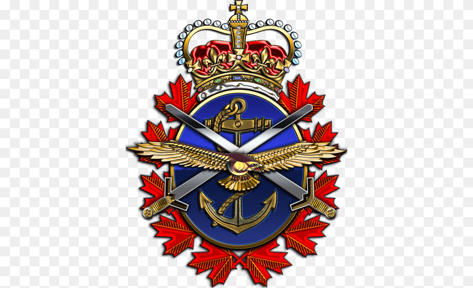 Picture Royalty Library Tank On Canadian Armed Forces Logo, Emblem, Symbol, Badge, Blade Png Image