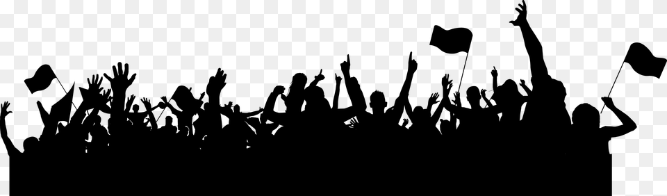 Picture Royalty Sports Crowd Sport Supporters Silhouettes, Gray Png