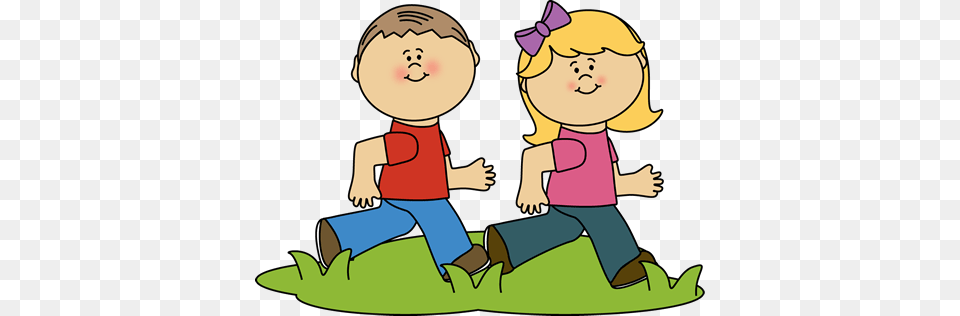 Picture Royalty Stock Kids At Recess Clip Art Kids Running Clipart, Kneeling, Person, Baby, Walking Png Image