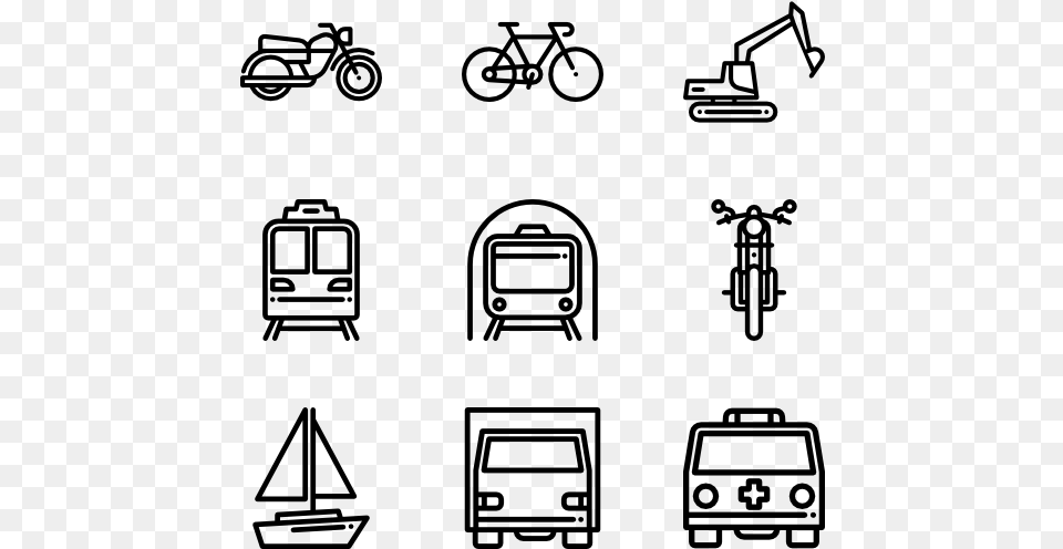 Picture Royalty Vector Transport Ready To Move Icon, Gray Free Png