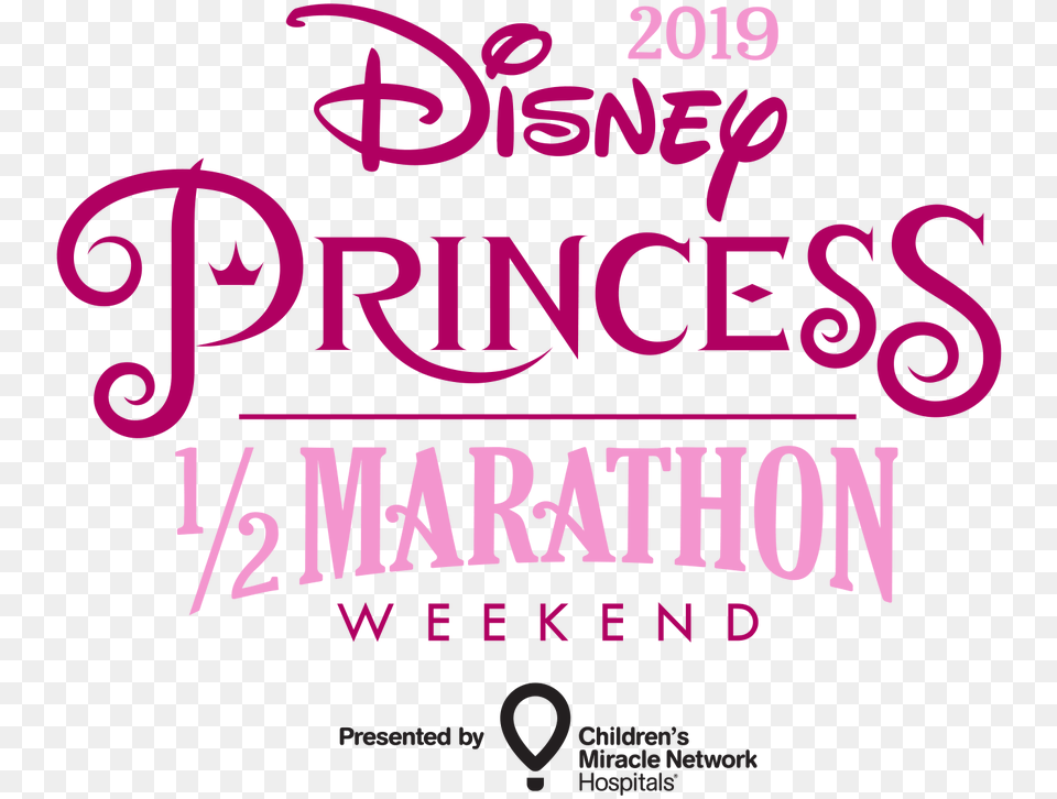 Picture Run Disney Princess Half Marathon 2019, Advertisement, Poster, Purple, Text Free Png