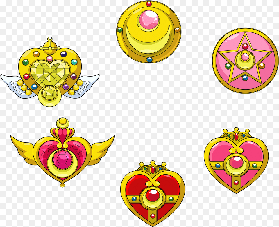 Picture Sailor Moon All Brooches, Accessories, Earring, Jewelry Free Transparent Png