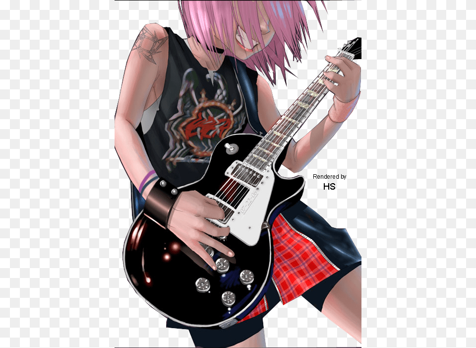 Picture Sakura Haruno Emo, Guitar, Musical Instrument, Book, Comics Free Transparent Png