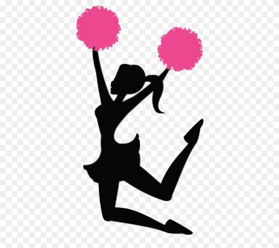 Picture Silhouette Of A Cheerleader, Dancing, Leisure Activities, Person, Stencil Png Image