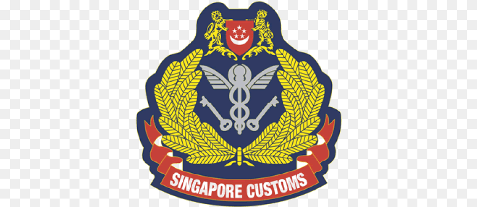 Picture Singapore Customs, Badge, Emblem, Logo, Symbol Free Png