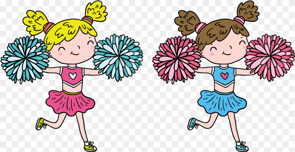 Picture Stock Cartoon Cheerleader Illustration Hand Cartoon Cheerleader, Baby, Person, Face, Head Png