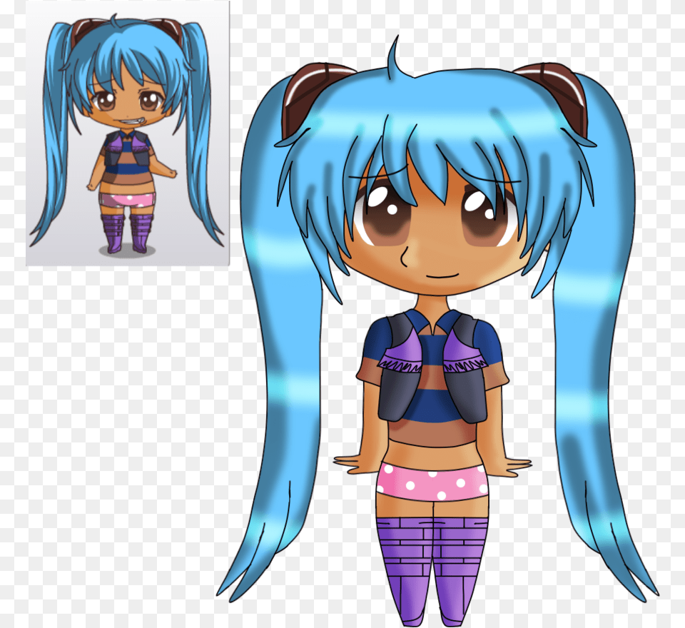 Picture Stock Chibi Challenge By Paperfoldingrabbit Miku Chibi Maker, Book, Comics, Publication, Adult Png Image