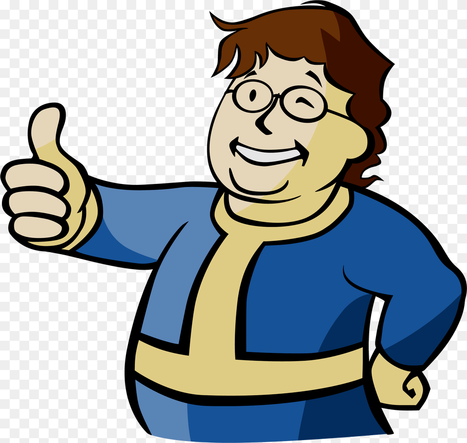 Picture Stock Vault Boy For Fallout Vault Boy, Body Part, Finger, Hand, Person Free Png Download