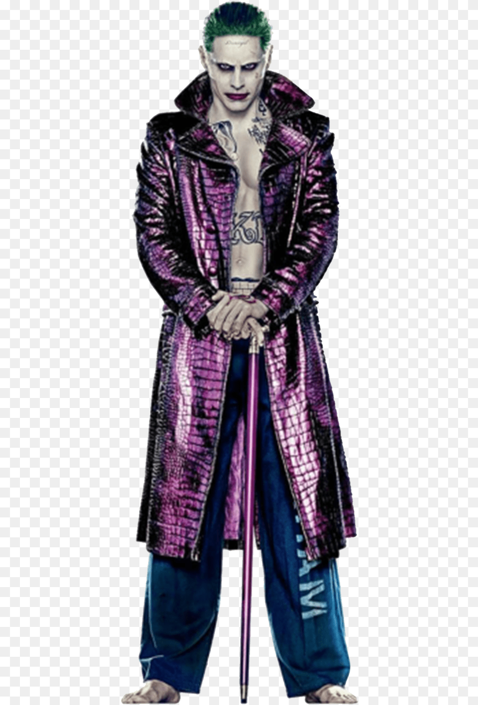 Picture Suicide Squad Joker, Clothing, Coat, Jacket, Face Free Png Download