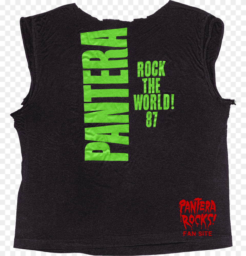 Picture T Shirt Pantera Rock, Clothing, T-shirt, Tank Top, Vest Free Transparent Png