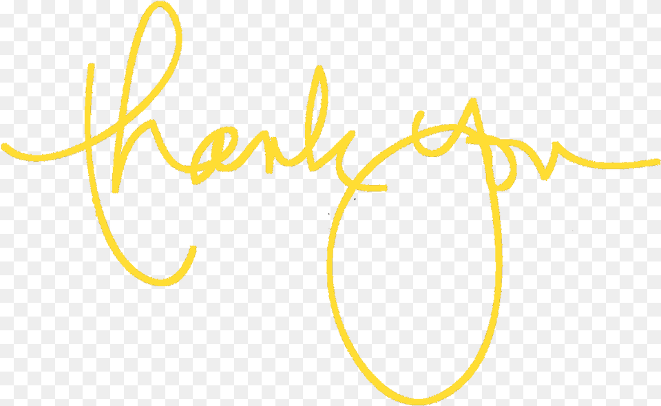 Picture Thank You Yellow, Handwriting, Text, Signature Free Png Download