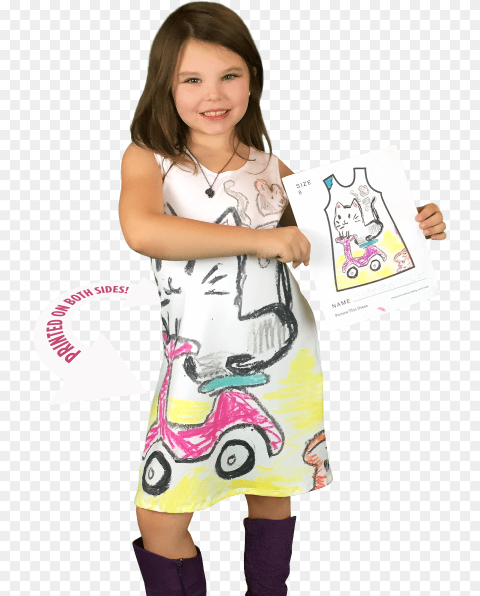 Picture This Dress 2 Drawings Of App Dresses, Girl, Female, Person, Clothing Png