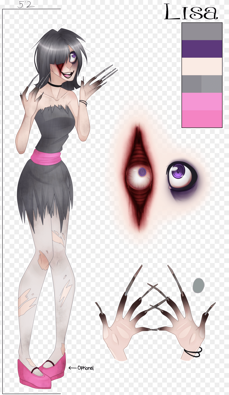 Picture Transparent Library Lisa Creepypasta Oc Referece Cartoon, Book, Publication, Comics, Adult Free Png