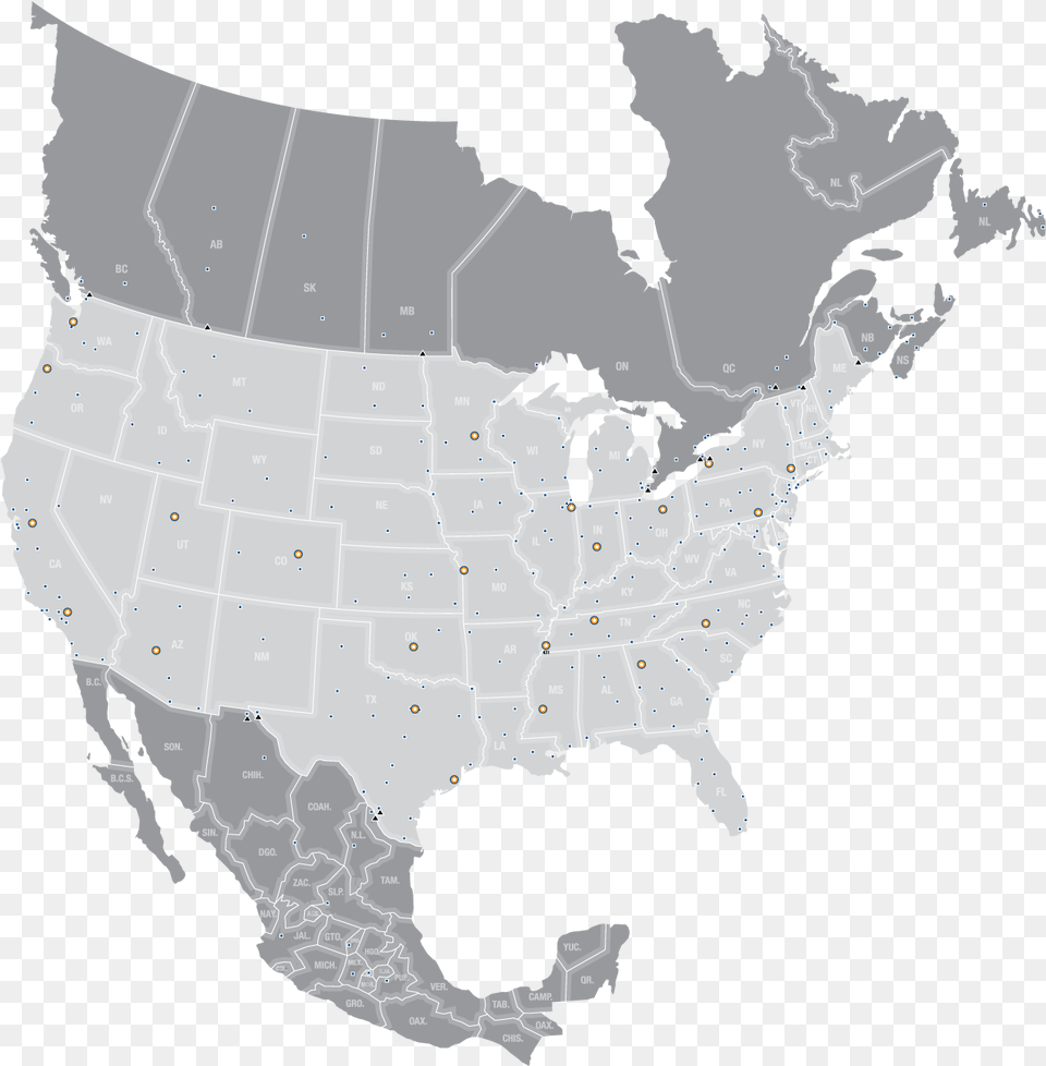 Picture Transparent Library National Ltl Freight Shipping North America Map Transparent, Plot, Chart, Adult, Wedding Png Image