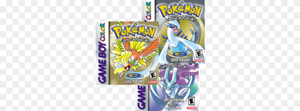 Picture Transparent Pok Mon Gold And Silver Pokemon Gold Gameboy Color Gbc, Book, Comics, Publication Free Png Download