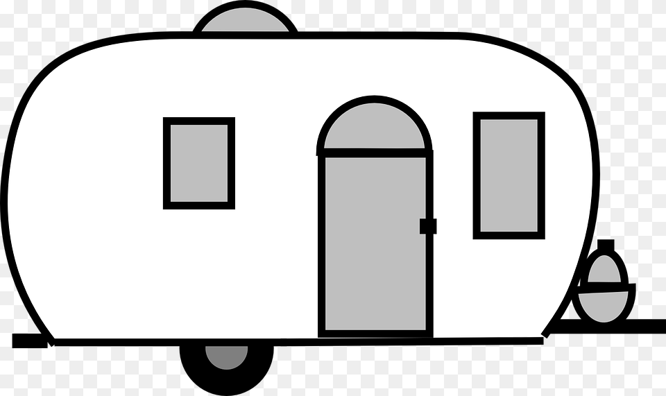 Picture Transparent Stock Gallery Airstream Trailer Airstream Black And White Clipart, Caravan, Transportation, Van, Vehicle Png