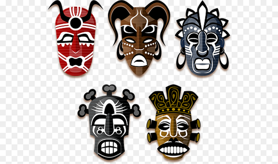 Picture Tribal African Mask Designs, Emblem, Symbol, Face, Head Free Png